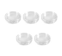 Giwnhvx 50 Pcs Rond Transparent en Plastique Boite de Coin 35mm