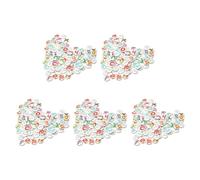 Giwnhvx 500 Pcs 15mm Couleur Alphabet Rond Boutons Mercerie Couture DIY Decoration avec 2 Trous
