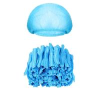 Giwnhvx 500 Pièces Bonnets Bouffants Jetables en Vrac 21 Pouces Bonnets Jetables pour Cheveux Bonnets Anti-Poussière Élastiques Filets à Cheveux pour Service Alimentaire A