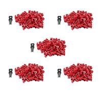 Giwnhvx 500PCS Rouge RJ45 Port Ethernet LAN Hub Anti Dust Cover Plug Cap Blockout Protecteur avec Serrure Et Clé Propriétaires