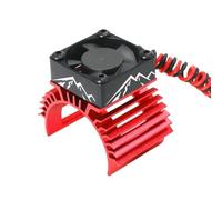 Giwnhvx 540 550 3650 3660 3674 Radiateur Moteur Ventilateur Refroidissement RC Voiture Ventilateur Radiateur Moteur Radiateur Dispositif Refroidissement Ailette Rouge et Noir