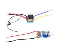 Giwnhvx 550 Moteur brossé 28T & 480A Contrôleur de vitesse ESC brossé étanche avec 5V/3A BEC pour 1:10 RC Crawler Axial SCX10 TRX4