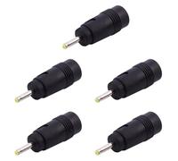 Giwnhvx 5pcs 2,5 mm x 0,7 mm Fiche A 5,5 mm X 2,1 mm Adaptateur secteur femelle Jack DC