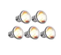 Giwnhvx 5PCS UVA+UVB Ampoule Chauffante pour Reptiles, Serpent, Tortue, Plein, Lampe UV de Bronzage, Chauffage pour Une Variété d'animaux Tels Que Araignées, Serpents, Etc. 50W