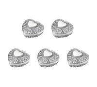 Giwnhvx 5X Antique en Forme de Coeur de Bijoux Petit Organisateur de Stockage Boîte Cadeau de Noël