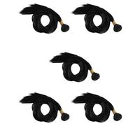 Giwnhvx 5X Cordon de 30 Pouces Droite Droite Vierge Cheveux BréSiliens Tressé Tas de Cheveux ÉTendu Perruque de Cheveux 1 Paquet