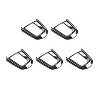 Giwnhvx 5X Fibre de Carbone Abs Bouton de Vitesse Centrale pour Voiture Panneau de Couverture Cadre Garniture pour 2 20-21 -3 15-21 Rhd