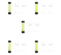 Giwnhvx 5X Réservoir De Refroidissement À L'eau PC 200mm Réservoir De Refroidissement D'eau pour Ordinateur avec Filetage G1/4 pour Accessoire De Refroidissement Ordinateur(Vert)