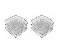 Giwnhvx 6 accessoires pour friteuses à air, racks à flux d'air pour 6QT, air et four pour friteuses à air pour, racks pour déshydrateurs, fruits et viande