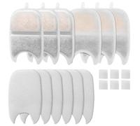 Giwnhvx 6 Jeux de Filtres et Éponges de Remplacement pour Filtre de à Eau pour Chat 135 FL Oz/4L Filtre de pour Animaux de Compagnie à Triple Filtration