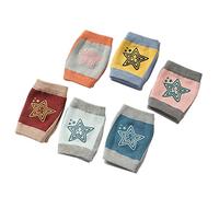 Giwnhvx 6 Paires GenouillèRes pour Ramper Mignon Respirant Ajustable éLastique GenouillèRes GenouillèRe CoudièRes Protecteur de SéCurité Rampant Couleur AléAtoire