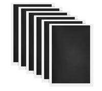 Giwnhvx 6 pièces de papier de gravure, papier de gravure couleur en papier céramique, adapté pour verre, métal, céramique, bricolage, noir