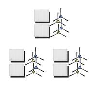 Giwnhvx 6 pièces de rechange compatibles pour robot aspirateur V8S X750 X785 V80 pièces de rechange, filtres Hepa, latéraux