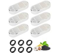 Giwnhvx 6 Pièces Filtres de d'eau pour Chat 3,2 L/108 Oz et 4 L/134 Oz d'eau pour Animaux de Compagnie Pièces de à Boire Accessoires Mousses Filtrantes