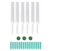 Giwnhvx 6 Pièces Poteaux de Mousse pour Plantes Monstera, Poteaux de Mousse Empilables en Plastique de 15,6 Pouces pour Plantes Grimpantes Petites ou Moyennes Monstera Faciles à Utiliser