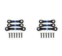 Giwnhvx 6 Pièces Séries Tige de Servo de Biellette de Direction pour TT-02 TT-02T TT02 TT02T 1/10 Accessoires de Pièces de Mise à Niveau de Voiture Télécommandée, Bleu