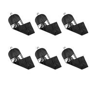 Giwnhvx 6 Pièces Support D'Extension de Cheveux Stockage de Perruque pour Plusieurs de Perruque de Support de Perruques avec Cintre Stockage D'Extension de Cheveux Noir