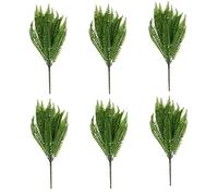 Giwnhvx 6 x 7 branches plantes artificielles vertes persanes feuilles fleurs bureau maison jardin