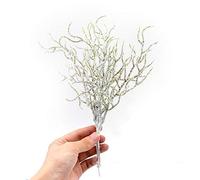 Giwnhvx 60 PièCes / 10 Grappes Simulation Fleur Simulation Herbe Blanche Plante Fleurs Artificielles pour Mariage DéCor de NoëL DIY