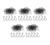Giwnhvx 600 Pièces Mini Crochet Une Forme de S de 1 Pouce, Crochet Une Forme de S, Crochet Une Forme de S Petit, Crochet Mini dans le Métal, pour L' (Noir)