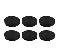 Giwnhvx 6pièces 25Mmx20M Rouleau Sangle de en Nylon pour Sangle Sac Sangle Ceinture Faisant Bricolage Artisanat - Noir