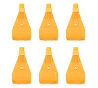 Giwnhvx 6X 1 / 4BSP ABS Buse de Soufflage Monotrou A Buse Plate A Filetage Exterieur Buse de Souffle Jaune