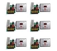 Giwnhvx 6X 4000W AC SCR RéGulateur de Tension Gradateur Moteur ÉLectrique RéGulateur de TempéRature de Vitesse pour Moteurs de Chauffe-Eau avec Interrupteur