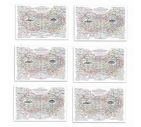 Giwnhvx 6X Affiche Web de Guérison, Tableau des Remèdes Naturels, Toile Murale, Affiche Horizontale Imprimée, Affiches sur la Santé Mentale