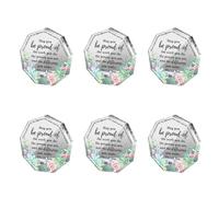 Giwnhvx 6X Cadeau pour Un Cadeau D'Amitié pour Femme Cadeaux d'anniversaire pour Un Cadeaux de DéPart Plaque pour CollèGue