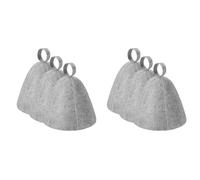 Giwnhvx 6X Chapeau de Sauna Anti-Chaleur ÉPaissir le Bonnet de Douche en Feutre de Laine, Turban de Cheveux, SéChage des Serviettes, Chapeaux pour Sauna et Salle de Bain
