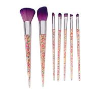 Giwnhvx 7 Pièces Ensemble De Pinceaux De Maquillage Professionnel En Cristal Argent Diamant Fondation Mélange Poudre Poudre Pour Les Yeux Face Kit De Maquillage Pinceau Cosmétique # 4