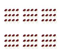 Giwnhvx 72 pièces Rose Forme Serviette Boucle Porte-serviette Mariage Fête de San- Hôtel Décorations de Table en Métal Porte-serviettes
