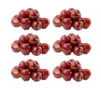 Giwnhvx 72 Pièces Séries Faux Fruits Pommes Pommes Artificielles Réalistes Simulation Pommes Rouges Maison Maison Décoration pour Nature Morte Cuisine Décoration