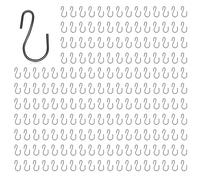 Giwnhvx 720 Pièces Mini Crochet une Forme de S de 1 Pouce, Crochet une Forme de S, Crochet une Forme de S Petit, Crochet Mini dans le Métal, pour L' (Noir)