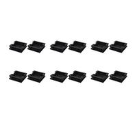 Giwnhvx 75mm Embouts de Tuyaux en Plastique de 75 mm x 75 mm Carrés, Embouts de Tube, Obturation en Bout, 12 Pièces