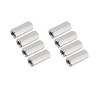 Giwnhvx 8 PCS M6 x 1 Étape 25 mm Long En Acier 304 Métrique Hexagonal Prisonnier Hexagonal Écrou Hexagonal