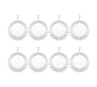 Giwnhvx 8 Pièces 8 Pouces Spinner à Vent par Sublimation Vierges 3D Spinners à Vent Suspendus pour Décoration de Jardin Intérieur Extérieur Installation Facile