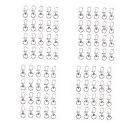 Giwnhvx 80 Pcs Métal Homard Déclencheur Pivotant Fermoir Crochets Clip Boucle Faire Arts Artisanat Porte-CléS 35mm