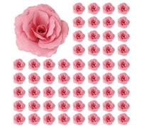 Giwnhvx 80pcs Rose de Fleur Artificielle Decoration de Mariage Bricolage Diametre de 65mm - Rose