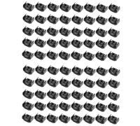 Giwnhvx 80PCS Support pour Clip de Fixation de Tuyau de Frein Un 2 Points 811611797 Clip de Frein avec Base Un Double Conduit 4.75mm Noir