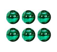Giwnhvx 8cm 6 Pièces Boule de Noël Lumineuse Arbre de Noël Pendentif Décoratif Fenêtre Toit Shopping Pendentif Pendentif, Vert