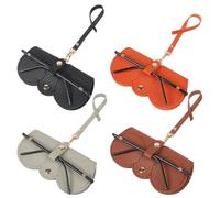 Giwnhvx 8PCS pour lunettes de soleil à la mode sac de lunettes de soleil en cuir souple protecteur pour lunettes de voyage mince portable