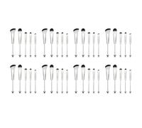 Giwnhvx 8X Pinceaux de Maquillage en Perles Perles de Silicone Maquillage DIY Pinceaux CosméTiques Kit de Pinceaux en Perles pour le Bricolage