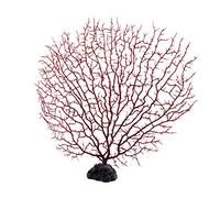 Giwnhvx 9 "Hauteur Plastique Rouge Corail Decoration pour Aquarium Reservoir de Poissons
