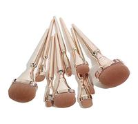 Giwnhvx 9 Pinceaux de Maquillage Ovales Dorés Ensemble de Pinceaux de Maquillage Sans Trace Ensemble de Pinceaux pour Fard à Paupières
