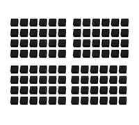 Giwnhvx 96 pièces 30 mm x 30 mm Insert Tubulaire en plastique Un Côtes Carrées avec Insert Noir