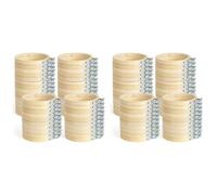 Giwnhvx 96 PièCes 4 Pouces Cerceau de Broderie Mini Cerceau de Broderie Cerceau Rond en Bambou pour Travaux D'Aiguille, Couture et Artisanat 10 cm