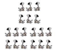 Giwnhvx 9L9R Lot de 18 chevilles d'accordage 1:18 pour guitare acoustique ou électrique Argenté