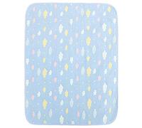 Giwnhvx à Langer pour, Coussin ImperméAble Surdimensionné Coussin D'Urine Respirant (70X80Cm) Lavable (Bleu)