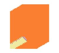 Giwnhvx A4 Étiquettes autocollantes 21 x 29 cm pour imprimantes jet d'encre pour bureau école Orange fluo